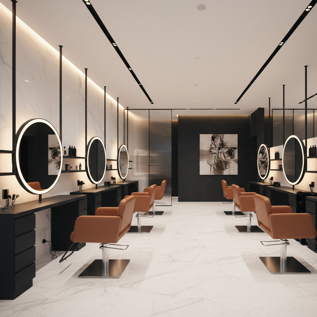 Aura Hair Studio Premium Interior