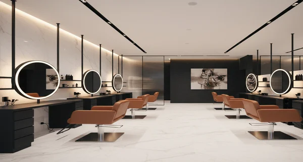 Luxurious Hair Salon Interior